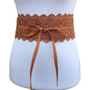 Wide Corset Lace Belt-Belts-Arimonz-Camel-Arimonz