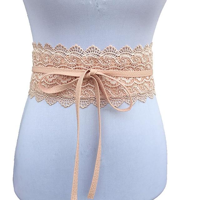 Wide Corset Lace Belt-Belts-Arimonz-Pink-Arimonz