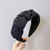 Wide Side Flower Hairband-Hair Accessories-Arimonz-black-Arimonz