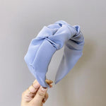 Wide Side Flower Hairband-Hair Accessories-Arimonz-blue-Arimonz