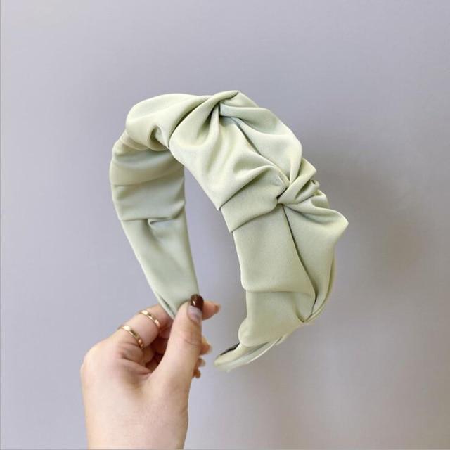 Wide Side Flower Hairband-Hair Accessories-Arimonz-green-Arimonz