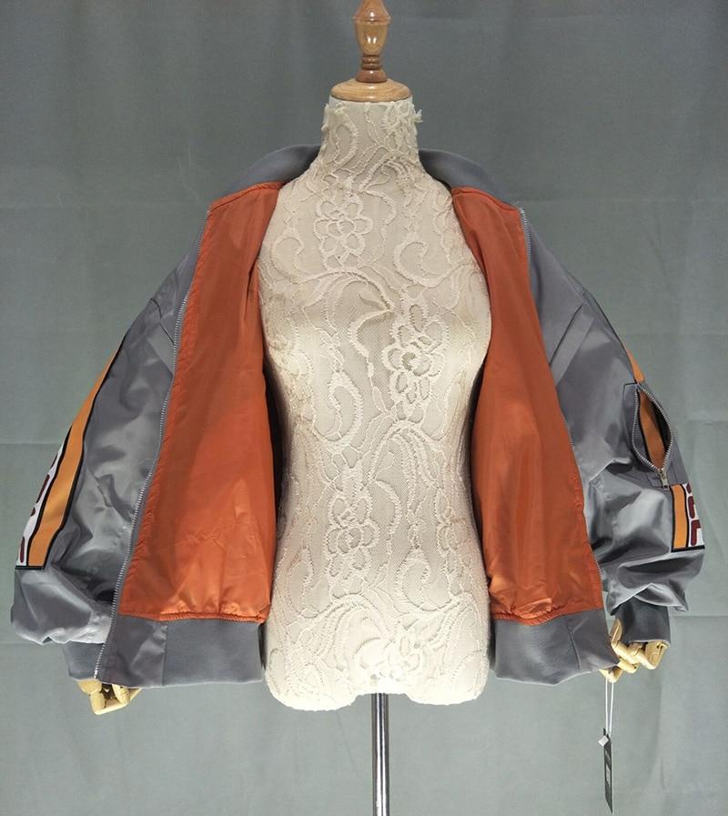 Windbreaker Coat Patch Loose Bomber Jacket Casual Oversize Jacket-Bomber Coats-Arimonz-Arimonz