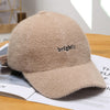 Windproof Cashmere Baseball Caps Trendy Velvet Winter Hats For Women-Women's Caps-Arimonz-Khaki-Arimonz