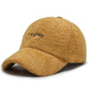 Windproof Cashmere Baseball Caps Trendy Velvet Winter Hats For Women-Women's Caps-Arimonz-Yellow-Arimonz