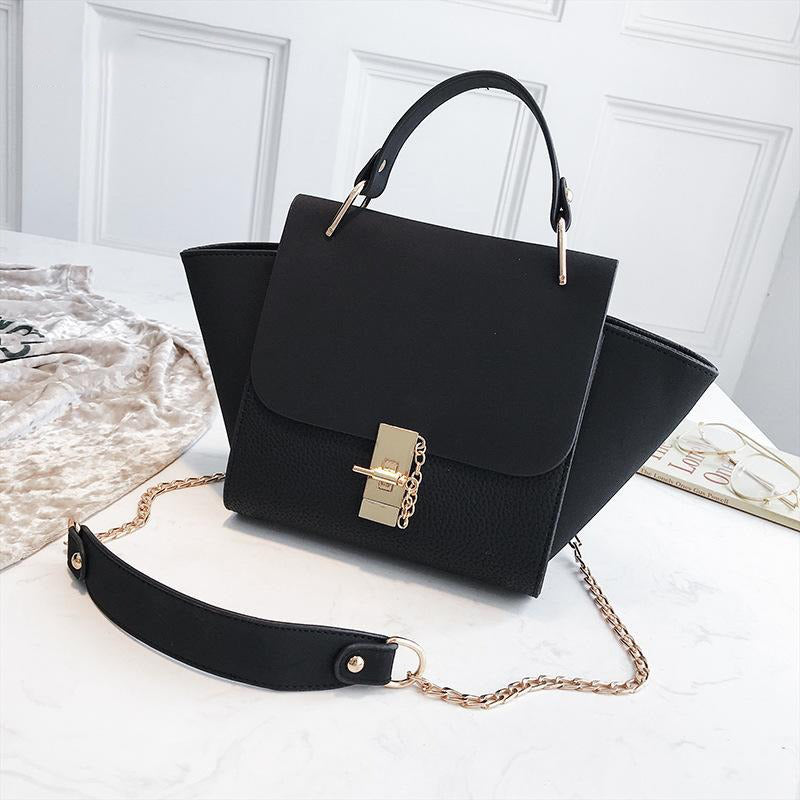 Wing Bag Woman Casual Crossbody Handbag Soft Surface Shoulder Bag-Handbags-Arimonz-black Lychee-Arimonz