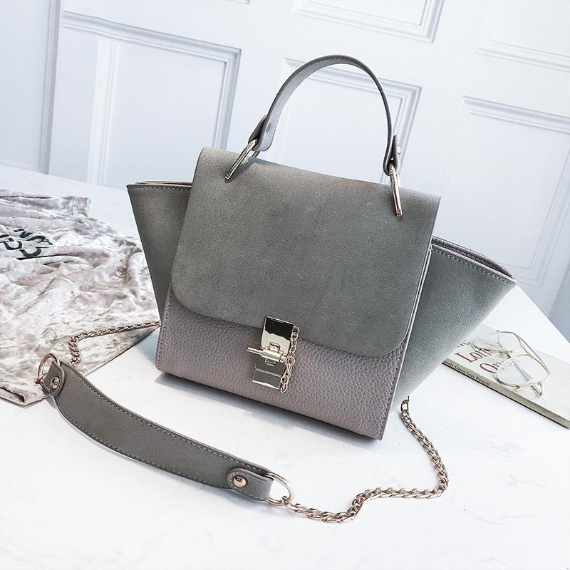 Wing Bag Woman Casual Crossbody Handbag Soft Surface Shoulder Bag-Handbags-Arimonz-gray Lychee-Arimonz