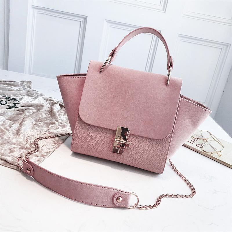 Wing Bag Woman Casual Crossbody Handbag Soft Surface Shoulder Bag-Handbags-Arimonz-pink Lychee-Arimonz
