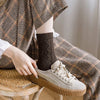 Winter Cashmere Wool Woman Socks Solid Retro Long Socks Crew Sock-Socks & Tights-Arimonz-Arimonz