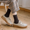 Winter Cashmere Wool Woman Socks Solid Retro Long Socks Crew Sock-Socks & Tights-Arimonz-Arimonz