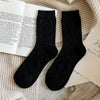 Winter Cashmere Wool Woman Socks Solid Retro Long Socks Crew Sock-Socks & Tights-Arimonz-Black-Arimonz