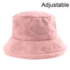 Winter Cow Leopard Faux Fur Fluffy Bucket Hats Women Outdoor Warm Hat-Bucket Hats-Arimonz-pink-Arimonz