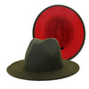 Winter Fedora Hats For Women Fashion Flat Wide Brim Wool Felt Hats-Winter Hats-Arimonz-Dark Brown-Arimonz