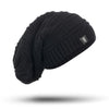 Winter Hat Long Size Knitted Cap High Quality Casual Beanie For Women-Winter Hats-Arimonz-Black-Arimonz