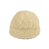 Winter Hats For Women Black PU Bucket Hat Streetwear Plus Velvet Caps-Bucket Hats-Arimonz-Arimonz