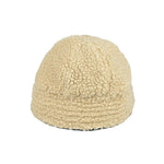 Winter Hats For Women Black PU Bucket Hat Streetwear Plus Velvet Caps-Bucket Hats-Arimonz-Arimonz