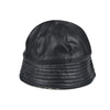 Winter Hats For Women Black PU Bucket Hat Streetwear Plus Velvet Caps-Bucket Hats-Arimonz-Arimonz