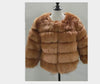 Winter Jacket Big Fluffy Artificial Faux Fur Coat Thick Warm Outerwear-Fuzzy Jackets-Arimonz-Brown-S-Arimonz