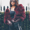 Winter Jacket Big Fluffy Artificial Faux Fur Coat Thick Warm Outerwear-Fuzzy Jackets-Arimonz-Burgundy-S-Arimonz