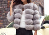 Winter Jacket Big Fluffy Artificial Faux Fur Coat Thick Warm Outerwear-Fuzzy Jackets-Arimonz-Gray-S-Arimonz