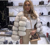 Winter Jacket Big Fluffy Artificial Faux Fur Coat Thick Warm Outerwear-Fuzzy Jackets-Arimonz-nature white-S-Arimonz