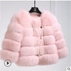 Winter Jacket Big Fluffy Artificial Faux Fur Coat Thick Warm Outerwear-Fuzzy Jackets-Arimonz-Pink-S-Arimonz