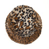 Winter Leopard Faux Fur Bucket Hat Women Thick Warm Fisherman Hat-Bucket Hats-Arimonz-Arimonz