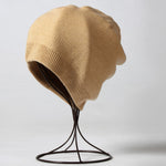 Winter Solid Color Real Cashmere Beanies Best Matched Beanies-Winter Hats-Arimonz-beige-without pompom-Arimonz