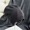 Winter Solid Color Real Cashmere Beanies Best Matched Beanies-Winter Hats-Arimonz-dark grey-without pompom-Arimonz
