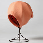 Winter Solid Color Real Cashmere Beanies Best Matched Beanies-Winter Hats-Arimonz-light orange-without pompom-Arimonz