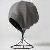 Winter Solid Color Real Cashmere Beanies Best Matched Beanies-Winter Hats-Arimonz-middle grey-without pompom-Arimonz