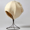Winter Solid Color Real Cashmere Beanies Best Matched Beanies-Winter Hats-Arimonz-offwhite-without pompom-Arimonz