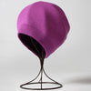 Winter Solid Color Real Cashmere Beanies Best Matched Beanies-Winter Hats-Arimonz-purple-without pompom-Arimonz