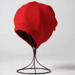 Winter Solid Color Real Cashmere Beanies Best Matched Beanies-Winter Hats-Arimonz-red-without pompom-Arimonz