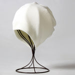 Winter Solid Color Real Cashmere Beanies Best Matched Beanies-Winter Hats-Arimonz-snow white-without pompom-Arimonz