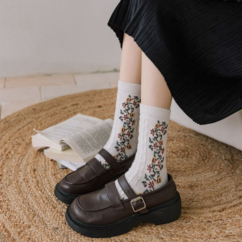Winter Thick Keep Warm Woman Socks Cashmere Wool Thermal Cute Socks-Socks & Tights-Arimonz-Arimonz
