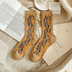 Winter Thick Keep Warm Woman Socks Cashmere Wool Thermal Cute Socks-Socks & Tights-Arimonz-Ginger Yellow-Arimonz