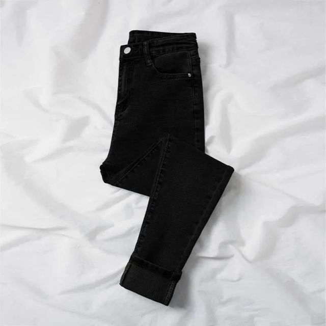 Winter Thick Velvet Women jeans High Waist Skinny Jeans Denim Pants-Skinny Jeans-Arimonz-black spring-25-Arimonz