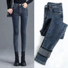 Winter Thick Velvet Women jeans High Waist Skinny Jeans Denim Pants-Skinny Jeans-Arimonz-dark blue spring-25-Arimonz