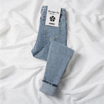 Winter Thick Velvet Women jeans High Waist Skinny Jeans Denim Pants-Skinny Jeans-Arimonz-light blue spring-25-Arimonz