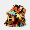 Winter Warm Hip Hop Bucket Hat Women Colorful Printing Streetwear Top-Bucket Hats-Arimonz-Arimonz