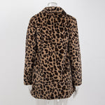 Winter Warm Plush Teddy Coat Long Leopard Print Faux Fur Jacket-Fuzzy Jackets-Arimonz-Arimonz