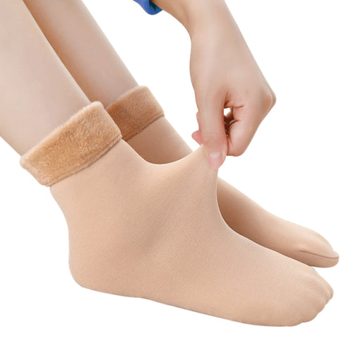 Winter Warm Thicken Thermal Socks Wool Cashmere Snow Black Skin Sock-Socks & Tights-Arimonz-Arimonz