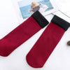 Winter Warm Thicken Thermal Socks Wool Cashmere Snow Black Skin Sock-Socks & Tights-Arimonz-Red-Arimonz
