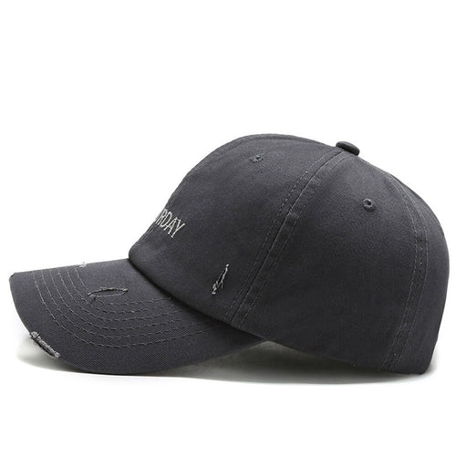 Winter Women Men Caps Yellow Purple Worn Hole Hip Hop Baseball Cap-Women's Caps-Arimonz-Arimonz