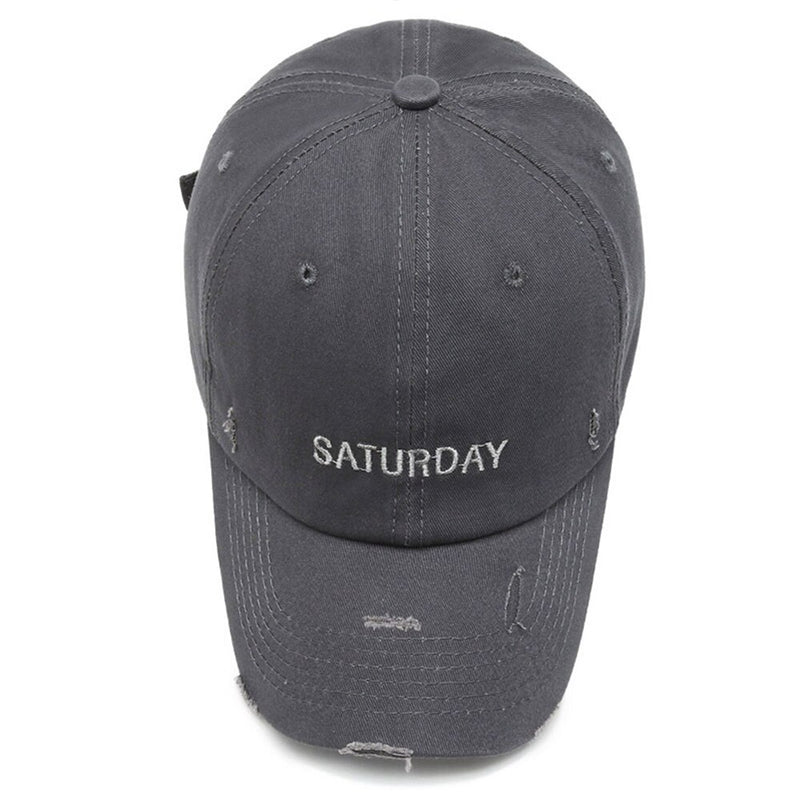 Winter Women Men Caps Yellow Purple Worn Hole Hip Hop Baseball Cap-Women's Caps-Arimonz-Arimonz