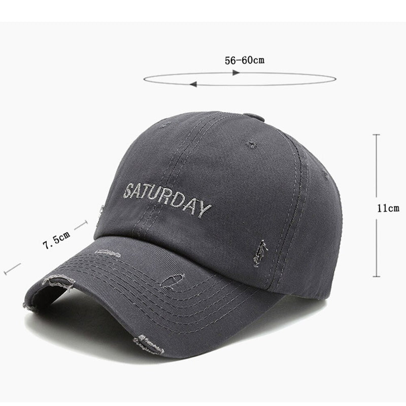 Winter Women Men Caps Yellow Purple Worn Hole Hip Hop Baseball Cap-Women's Caps-Arimonz-Arimonz