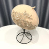 Winter Wool Beret With Lace And Pearls Female Wool Cap-Winter Hats-Arimonz-Arimonz