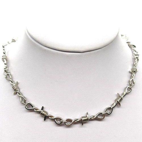 Wire Brambles Choker Necklace for Women Barbed Wire Chain Choker-Necklaces-Arimonz-Arimonz