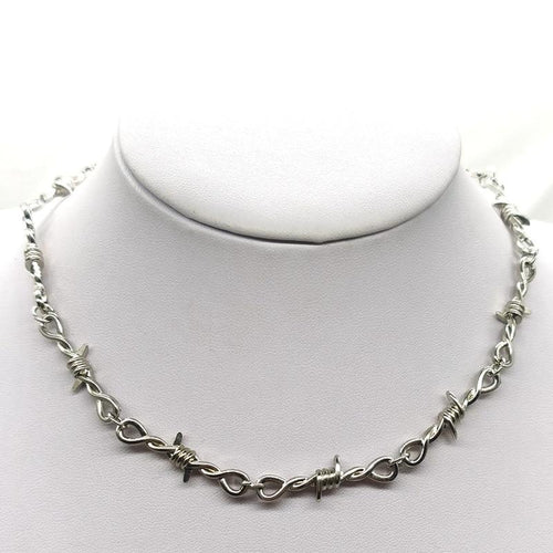 Wire Brambles Choker Necklace for Women Barbed Wire Chain Choker-Necklaces-Arimonz-Arimonz