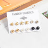 Woman Earrings Set Gold Color Metal Earrings For Women Hoop Earrings-Drop Earrings-Arimonz-Gold Set 294-Arimonz